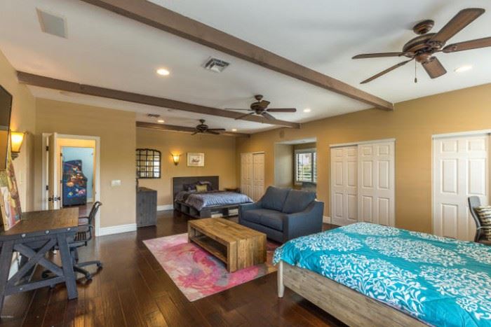 For sale: pink area rug, blue sofa ( living spaces), jaxon desk ( living spaces)