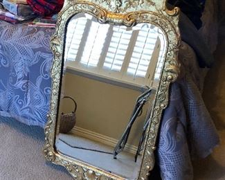 Gold gilt angel mirror