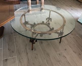 Antique gilt glass table