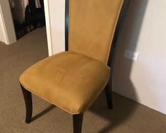 Suede side chairs (2)
