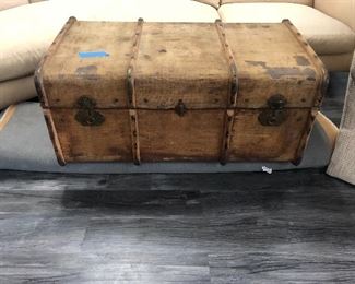 Antique steamer trunk