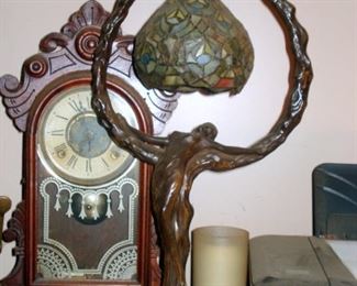 Antique Clocks & Lamps