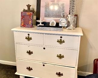 Shabby chic antique chest