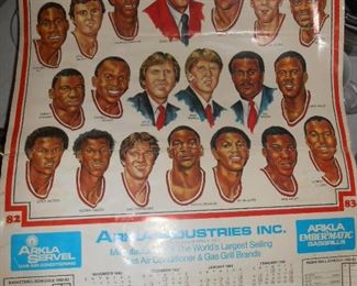 82-83 Razorback Basketball poster....SW conference