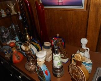 Collectable whiskey canisters