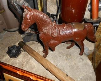 metal horse...