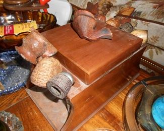 pipes.....some handcarved...