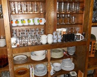 more glasses and dishes....