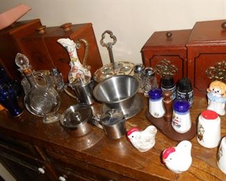 salt and pepper shakers......canisters