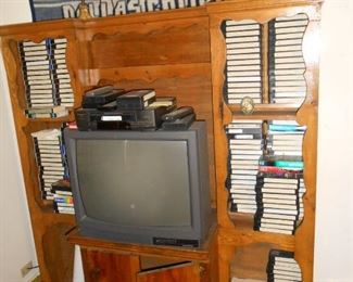 TV and cabinet......