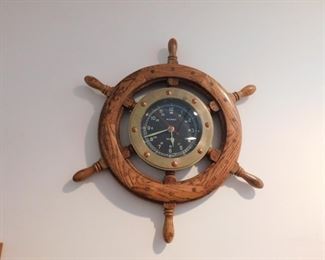 Ships Wheel Clock(Smaller)