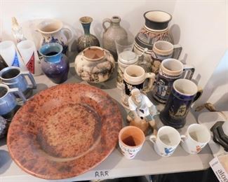 Pottery and Steins