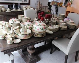 HUGE collection of Franciscan Desert Rose Pottery