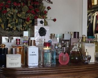 tons of ladies perfume- high end. Chanel, Viktor and Rolf, estee Lauder, lancome