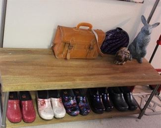 hall tree with danskos