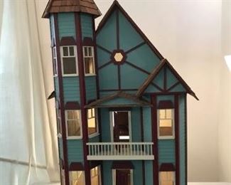 Wooden Handmade Dollhouse https://ctbids.com/#!/description/share/177445