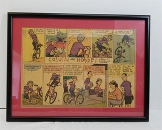 Calvin and Hobbes cartoon framed art 1992 https://ctbids.com/#!/description/share/178004