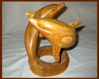 Beautifully Carved Porpoise Sculpture 