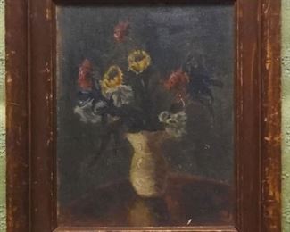 Antique oil painting signed by Harry Blum and dated '38
