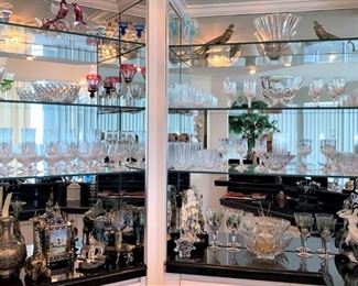 Waterford & Baccarat Crystal Bowls, Barware and Murano collectibles