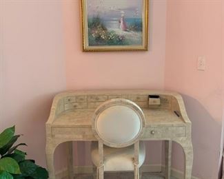 Marble Desk and Chair