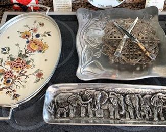 Large Pewter Platters
