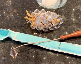Swarovski Grapes and Tiffany & Co. Sterling snuffer
