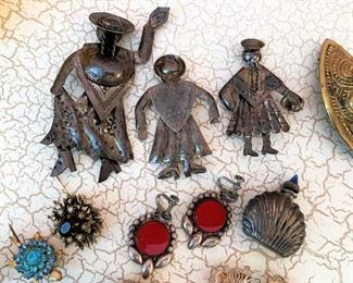 Sterling Figural PIns