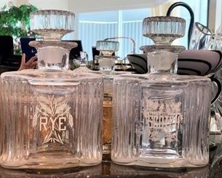 Crystal Bar Decanters