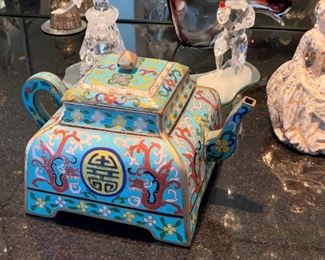 Large Cloissone Teapot