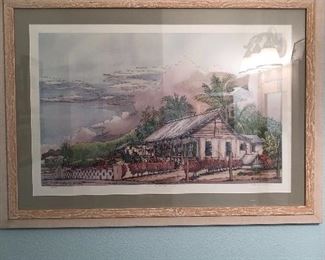 LE 582/1000, Signed Debbie Vanderbilt.
Her art hangs in the governors’ palace in Grand Cayman.