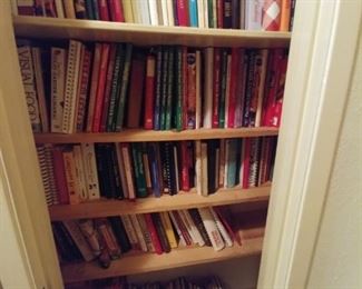 A closet full of cookbooks!!