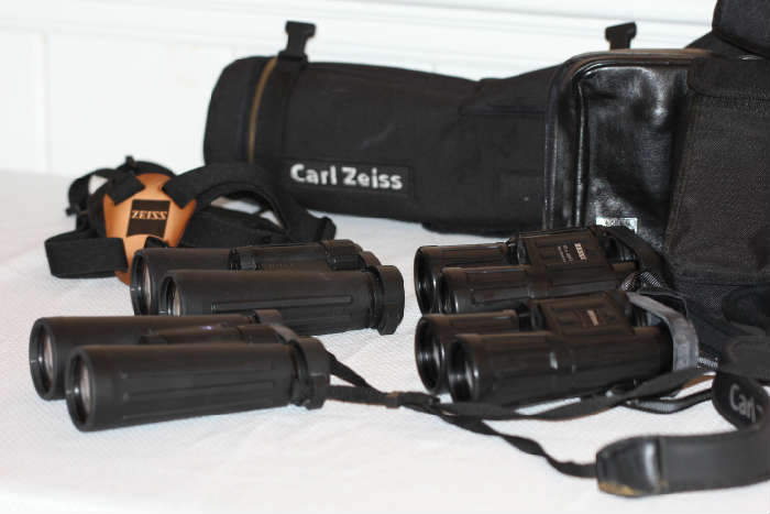 Zeiss binoculars, scope and misc.
