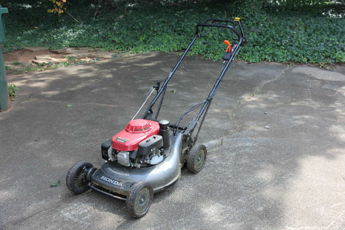 Honda HRC 216 commercial-grade lawn mower.