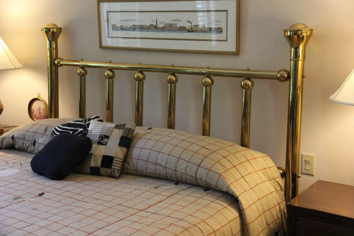 Brass bed