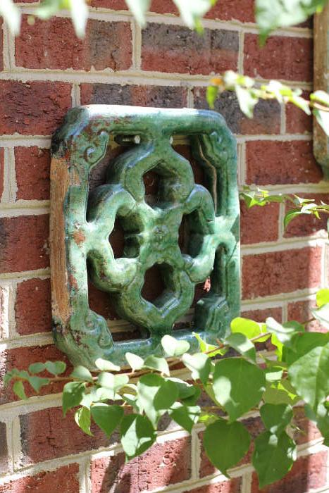 Antique Chinese shutter ( one of two ), purchased in Hong Kong in the 1990s