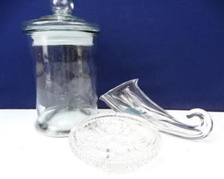 Assorted Glassware Display Items
