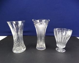 Fine Crystal Flower Vases