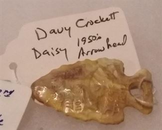 Vintage Davy Crocket Arrowhead 1950s Daisy Medallion