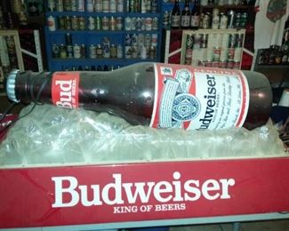 Large Budweiser King of Beer Advertising Sign