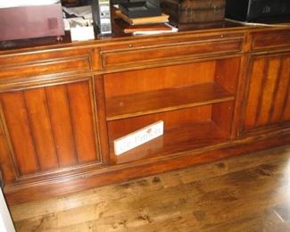 Front of executive desk