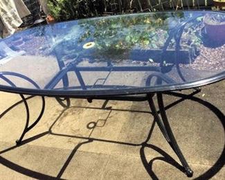 PPT155 Glass Top Outdoor Table
