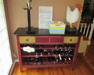 Wine/Liquor Console Cabinet and Bar Needs