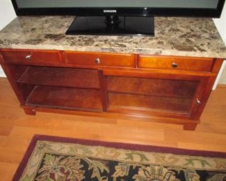 Marble top Entertainment Center