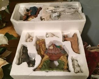 Ceramic Nativity Set.