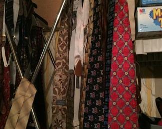 Huge Selection of Men's Ties and Suspenders.