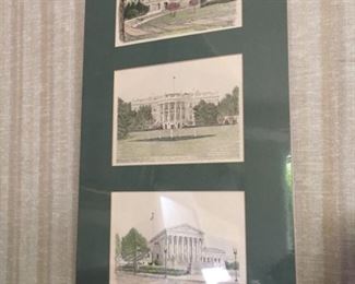 Framed Capitol Prints.