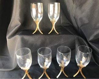 6 Fostoria Wine Glasses