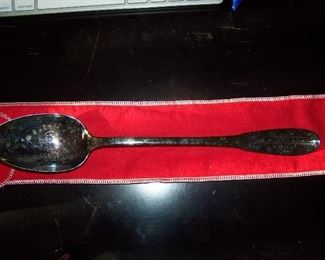 Vintage General de Rochambeau Silver Plate Serving Spoon - Gorham N16