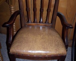 Vintage Chair with Original Leather Seat